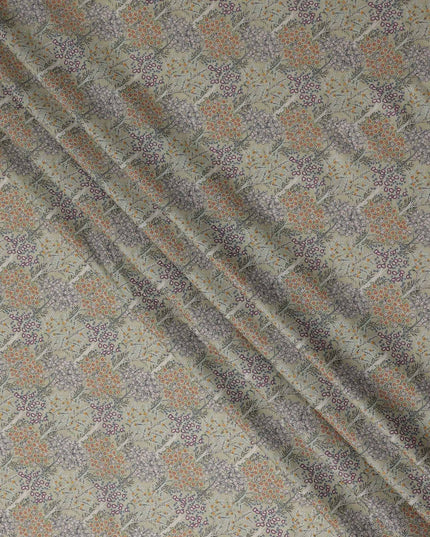 Sage Green Bouquet Lawn Fabric 110cm