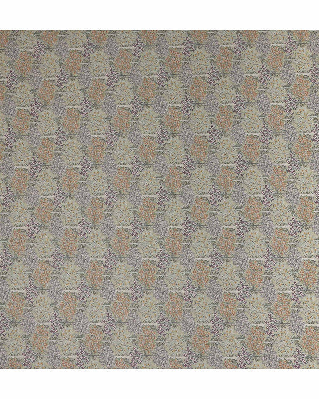 Sage Green Bouquet Lawn Fabric 110cm