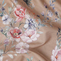 Warm Beige Floral Lawn Fabric 110cm