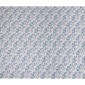 Teal Blue Floral Lawn Fabric 110cm