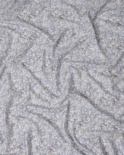 Silver Grey Tonal Self Lawn Fabric 110cm