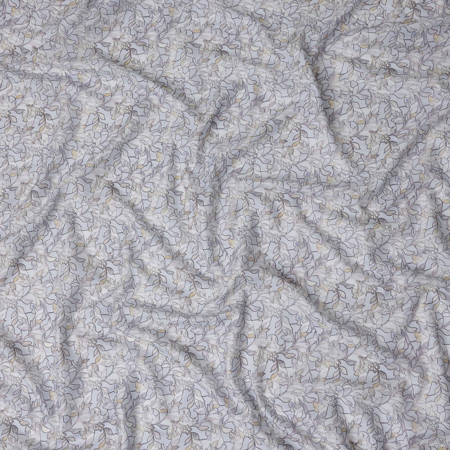 Silver Grey Tonal Self Lawn Fabric 110cm