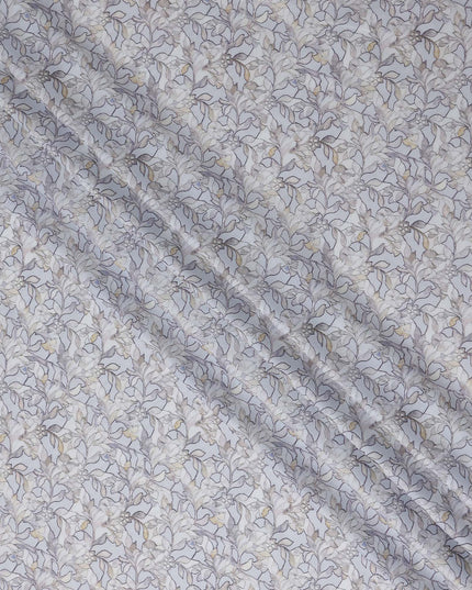 Silver Grey Tonal Self Lawn Fabric 110cm