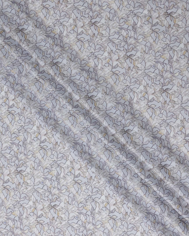 Silver Grey Tonal Self Lawn Fabric 110cm