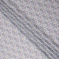 Ivory White Floral Lawn Fabric 110cm