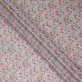 Dove Grey Floral Lawn Fabric 110cm