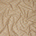 Golden Yellow Floral Lawn Fabric 110cm
