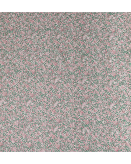 Dusty Rose Leaf Lawn Fabric 110cm