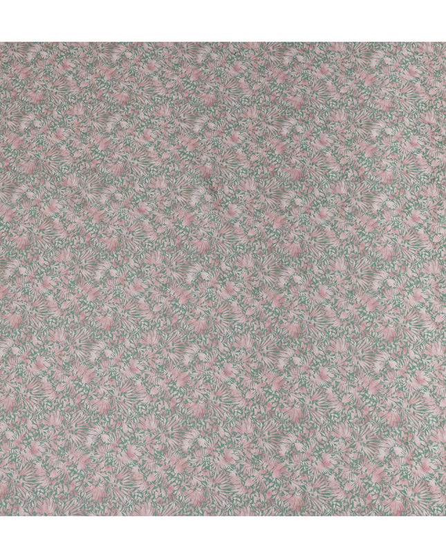 Dusty Rose Leaf Lawn Fabric 110cm