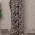 Bronze Pewter Floral French Chantilly Lace Saree
