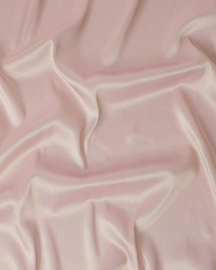 Blush Rose Plain Silk Lame Fabric 110cm