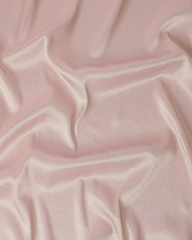 Blush Rose Plain Silk Lame Fabric 110cm