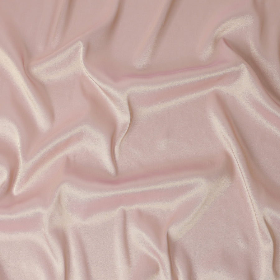 Blush Rose Plain Silk Lame Fabric 110cm