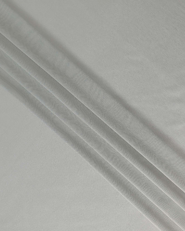 Pearl Platinum Plain Silk Lame Fabric 110cm