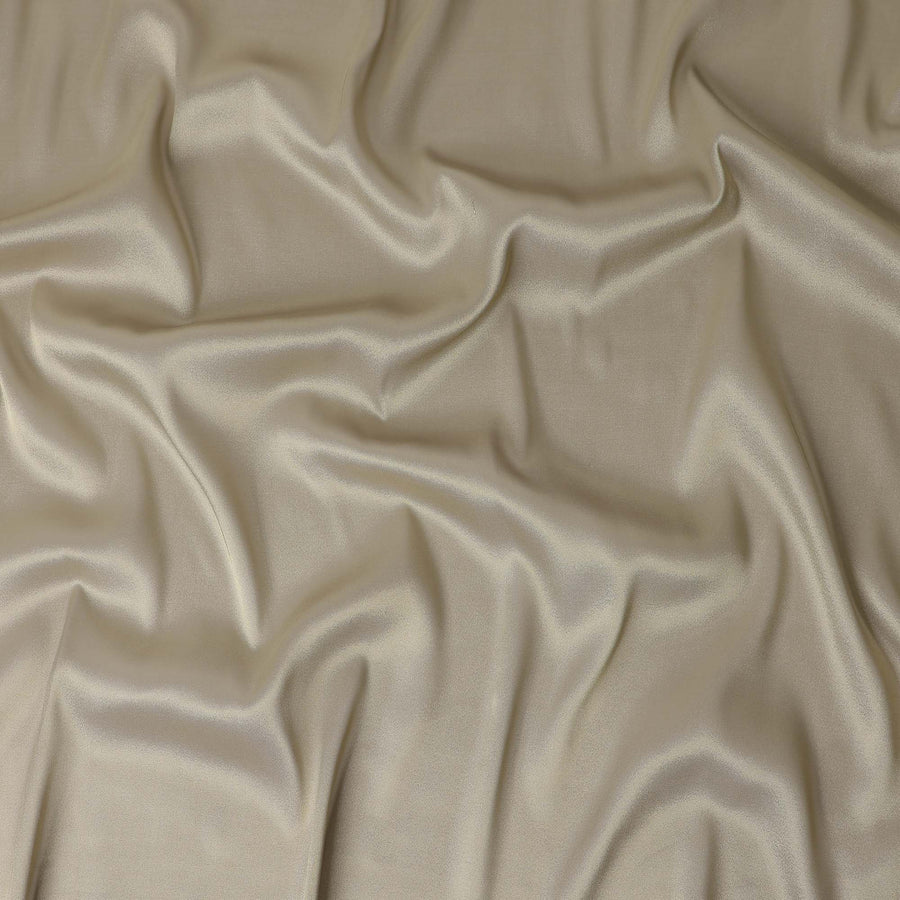 Champagne Gold Plain Silk Lame Fabric 110cm
