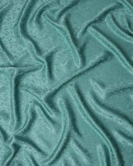 Teal Green Silk Crepe Fabric | Korean Pure Silk