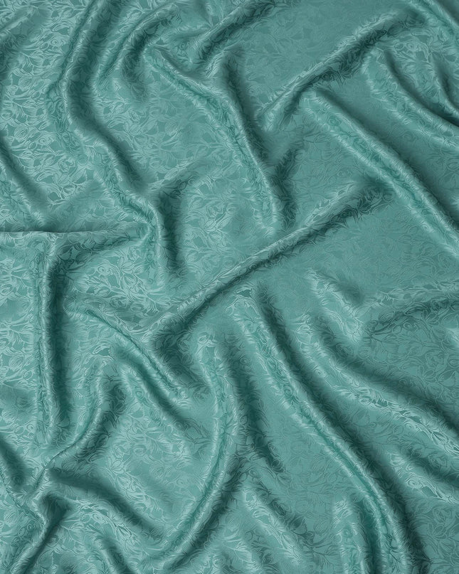 Teal Green Silk Crepe Fabric | Korean Pure Silk