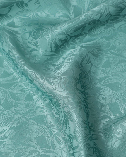 Teal Green Silk Crepe Fabric | Korean Pure Silk