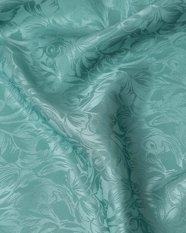 Teal Green Silk Crepe Fabric | Korean Pure Silk