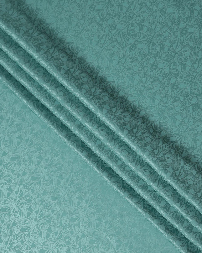 Teal Green Silk Crepe Fabric | Korean Pure Silk