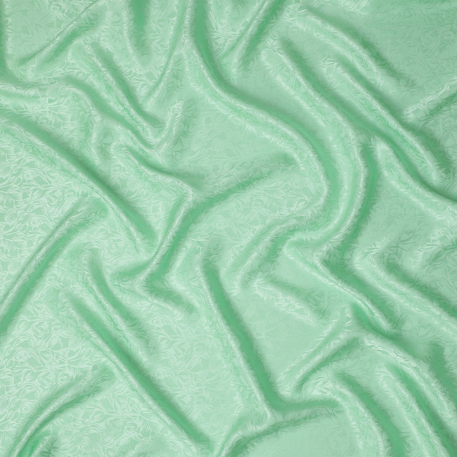 Mint Green Silk Crepe Fabric | Korean Pure Silk