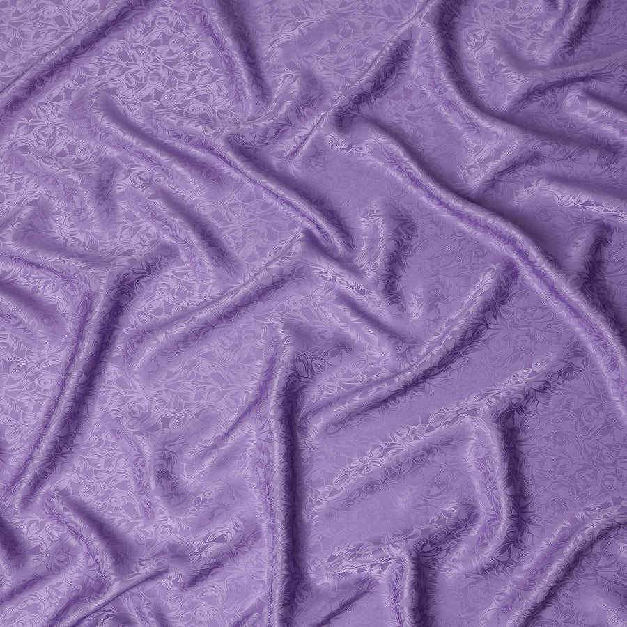 Lavender Purple Silk Crepe Fabric | Korean Pure Silk