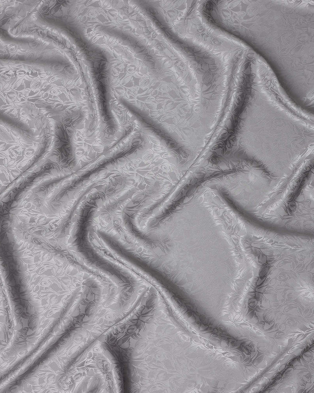 Mauve Grey Silk Crepe Fabric | Korean Pure Silk