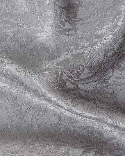 Mauve Grey Silk Crepe Fabric | Korean Pure Silk