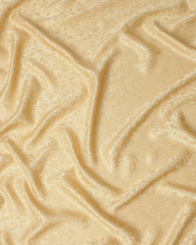 Champagne Gold Silk Crepe Fabric | Korean Pure Silk