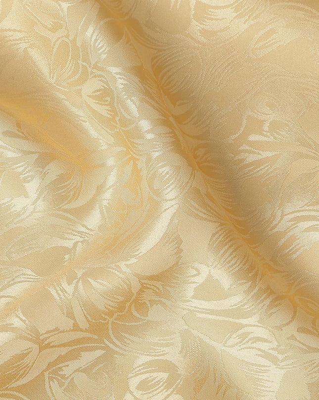 Champagne Gold Silk Crepe Fabric | Korean Pure Silk