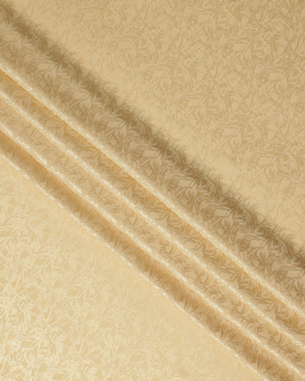 Champagne Gold Silk Crepe Fabric | Korean Pure Silk