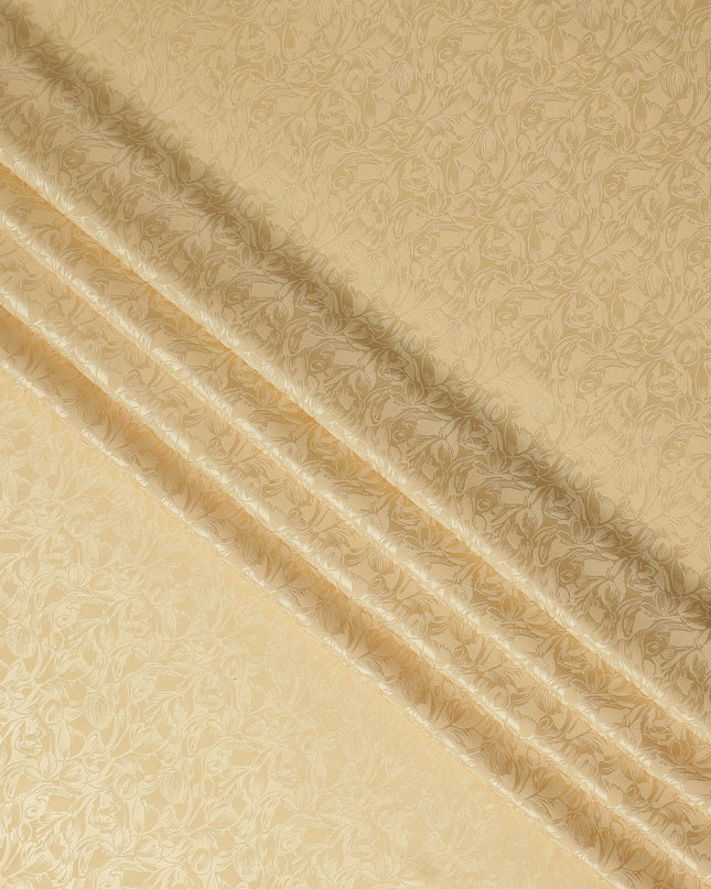 Champagne Gold Silk Crepe Fabric | Korean Pure Silk