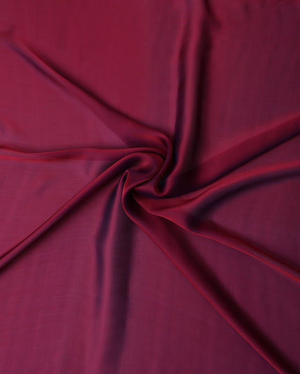 Wine Maroon Silk Chiffon Fabric 110cm | Regal