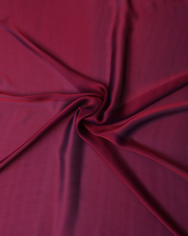 Wine Maroon Silk Chiffon Fabric 110cm | Regal