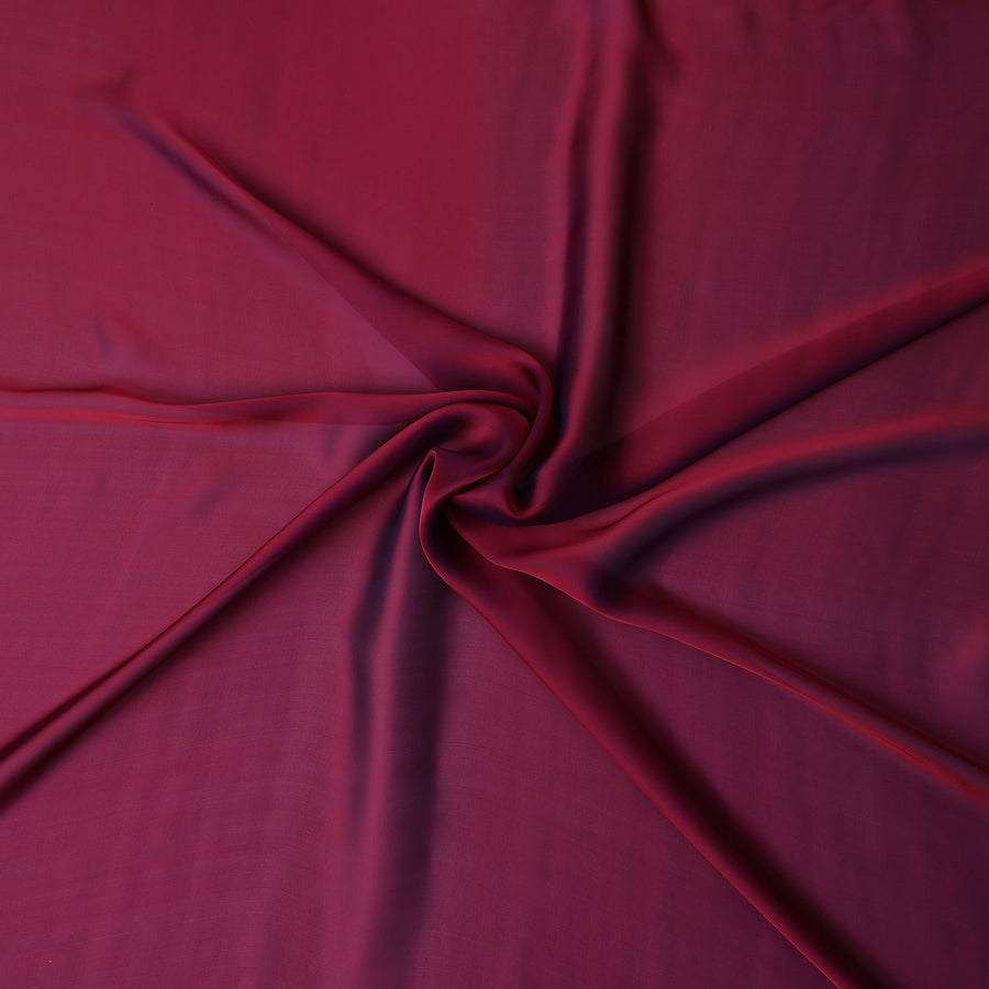 Wine Maroon Silk Chiffon Fabric 110cm | Regal