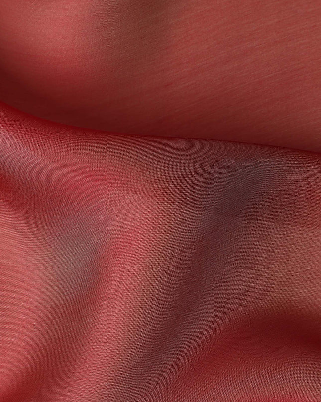 Coral Red Silk Chiffon Fabric 110cm | Regal