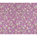 Fuchsia Magenta Pink Bouquet Viscose Crepe Fabric 110cm