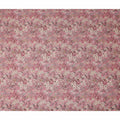 Dusty Rose Pink Floral Blended Linen Fabric 110cm