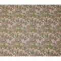 Olive Moss Green Floral Blended Linen Fabric 110cm