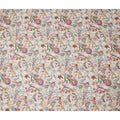 Dusty Rose Multicolor Floral Blended Linen Fabric 110cm