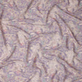Lilac Purple Paisley Blended Linen Fabric 110cm