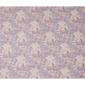 Lilac Purple Paisley Blended Linen Fabric 110cm