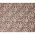 Khaki Taupe Beige Paisley Blended Linen Fabric 110cm