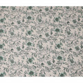 Forest Green Floral Blended Linen Fabric 110cm