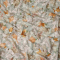 Sage Green Abstract Viscose Crepe Fabric 110cm
