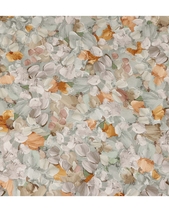 Sage Green Abstract Viscose Crepe Fabric 110cm
