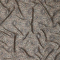 Camel Brown Paisley Print Viscose Twill Fabric