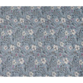 Dusty Blue Floral Print Viscose Twill Fabric