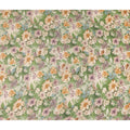 Moss Green Floral Print Viscose Twill Fabric