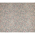 Slate Grey Floral Print Viscose Twill Fabric